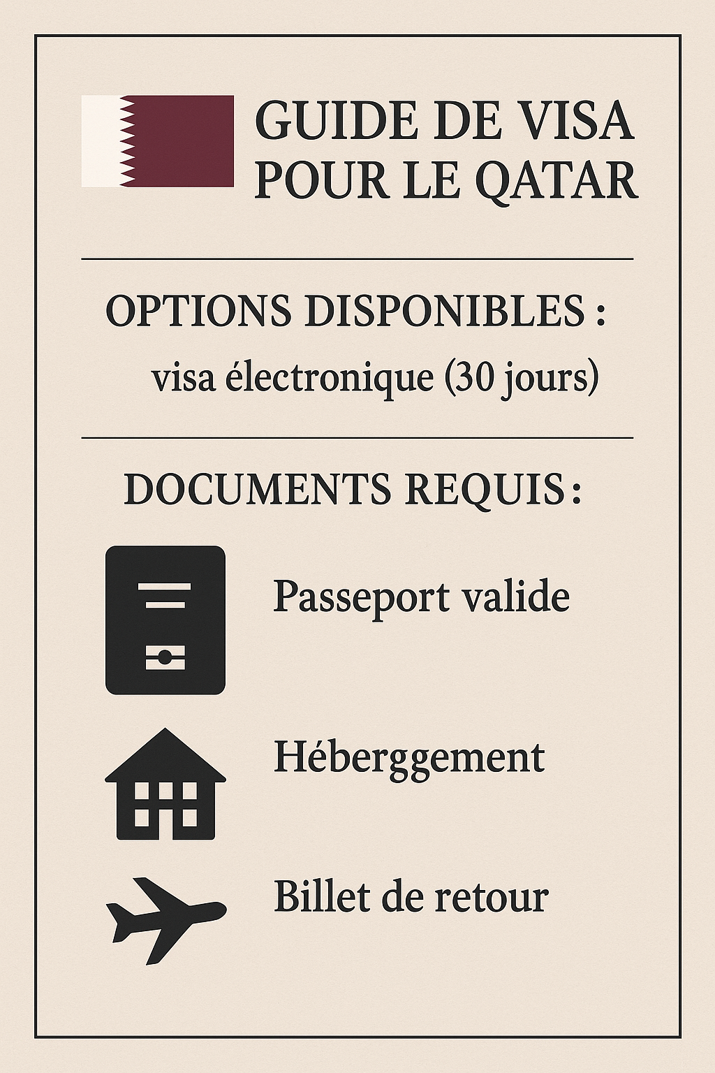 Guide de visa pour le Qatar