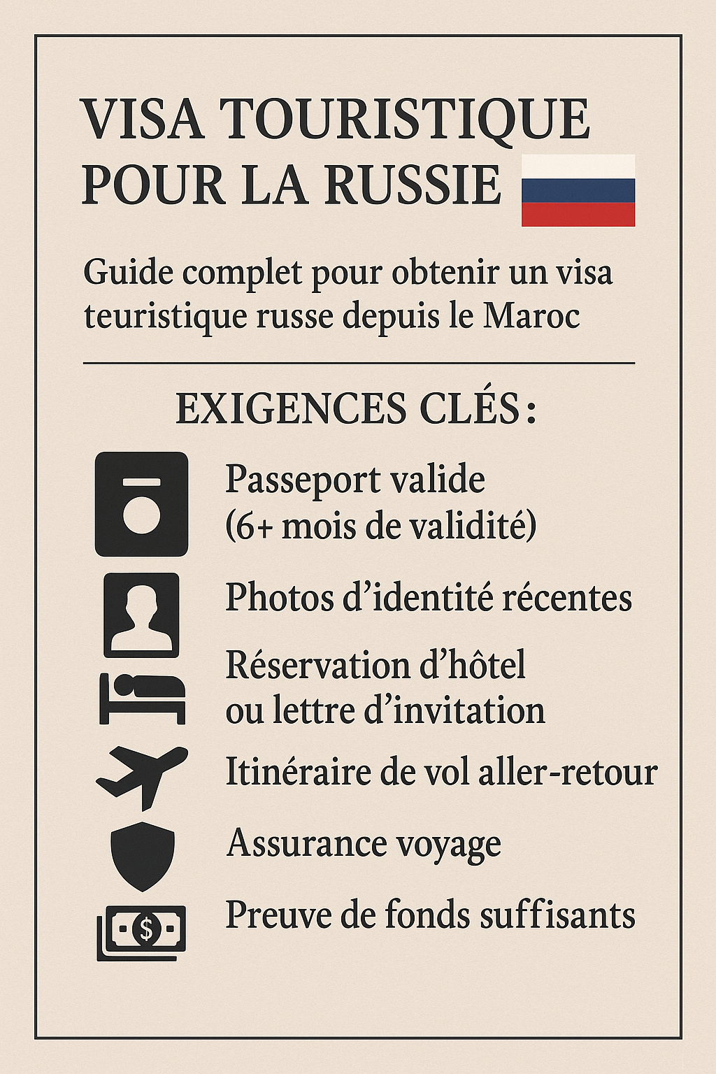 Guide de visa pour la Russie